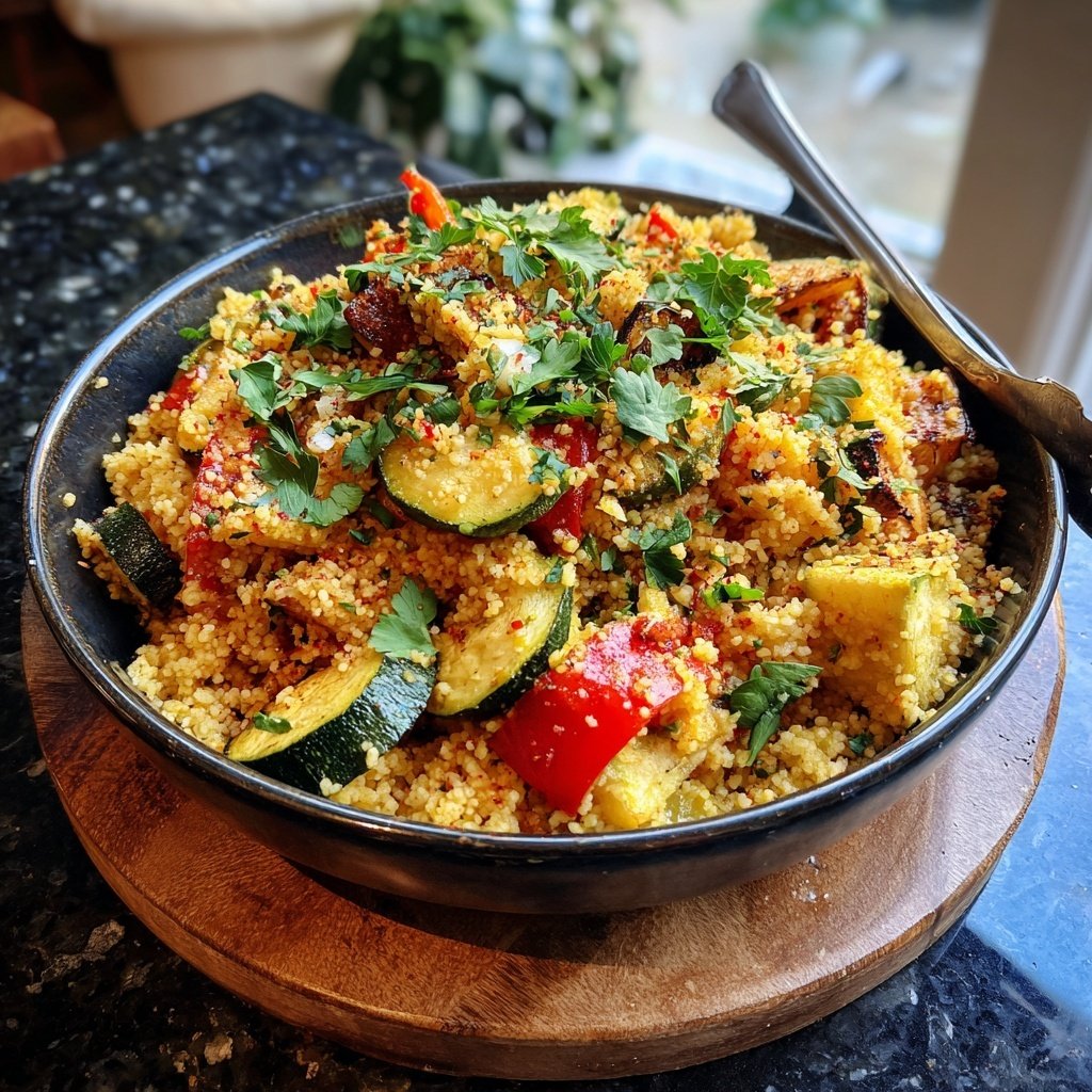 Couscous Salad with Grilled Veggies