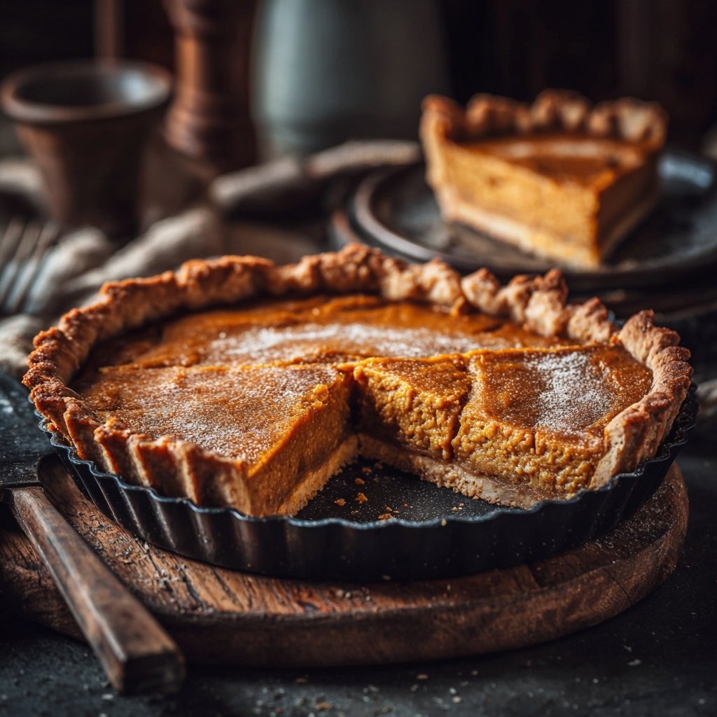 Festive Spiced Pumpkin Pie