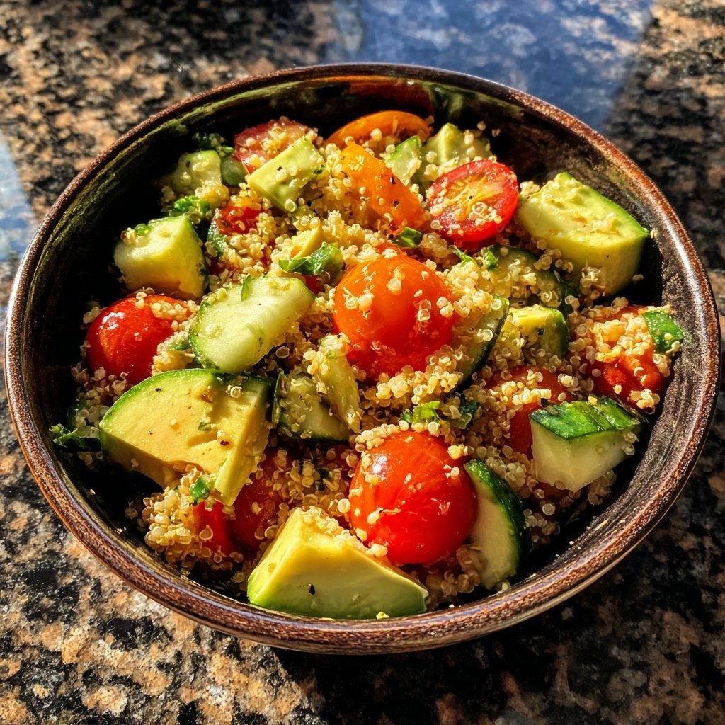 Healthy Avocado Quinoa Salad